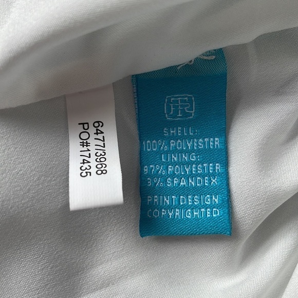 Tori Richard white and blue floral pattern maxi dress SZ 0 - Picture 11 of 12